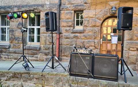 Musikanlage beim Sommerfest