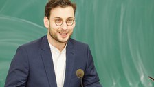 Prof. Blagoev bei seiner Antrittsvorlesung. Er sprach zum Thema "Organization & Time"