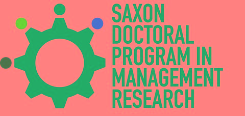 Man sieht das Logo des Saxon Doctoral Program in Management Research