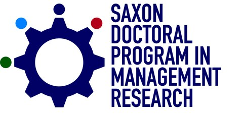 Man sieht das Logo des Saxon Doctoral Program in Management Research