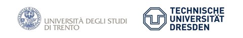Logos der Unis Trento und Dresden