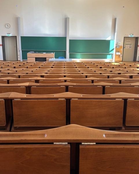 Hörsaal zu sehen