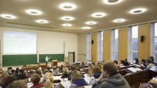Bild aus Vorlesung in Hörsaal S 386 im Hülße-Bau
