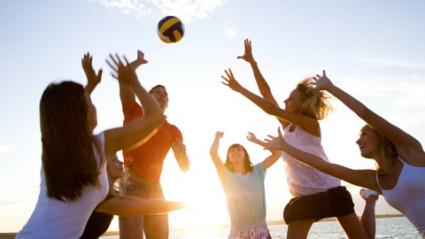 Volleyball am Strand