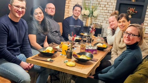 Foto mit Mitarbeitern der Professur für Quantitative Verfahren, insb. Ökonometrie