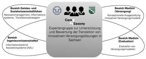 Care4Saxony - Bereiche