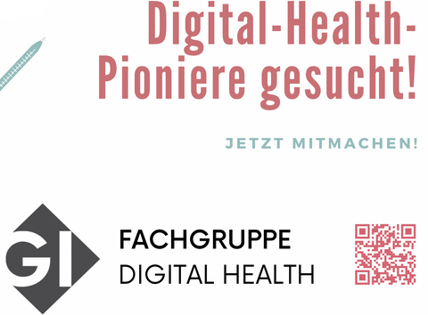 Werbung für die Fachgruppe Digital Health