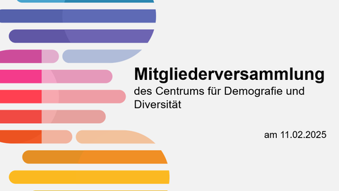 Bild mit Text Mitgliederversammlung 2025, TU Dresden Logo, CDD Logo