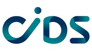 Schriftzug "CIDS" im Layout als farbiges Band (blau in unterschiedlichen Abstufungen)