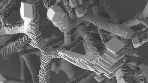 Scanning Electron Micrsocope picture of calcite structure