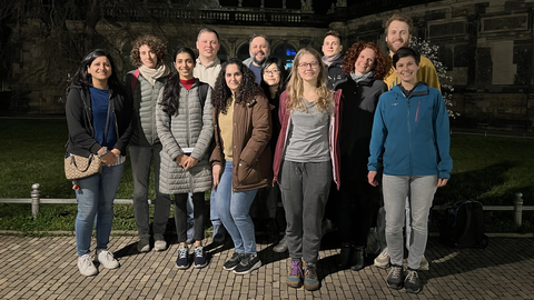 Group gathering in the evening, March 2023