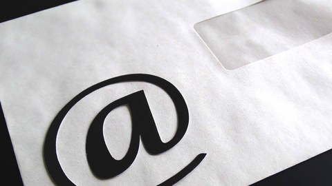 Letter with E-Mail symbol