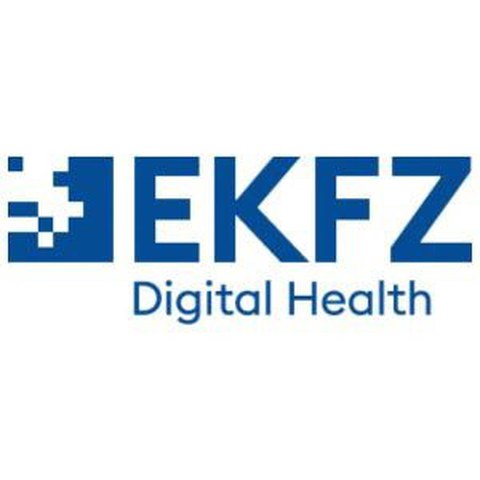 The letters E, K, F and Z in capital letters in a bold, blue font, the words "Digital Health" below them