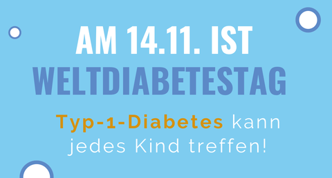 Text welcher den Weltdiabetestag am 14.11 ankündigt