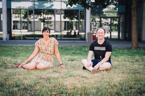 Dr. Julieta Aprea (left) and Dr. Kenneth Peuker (right)