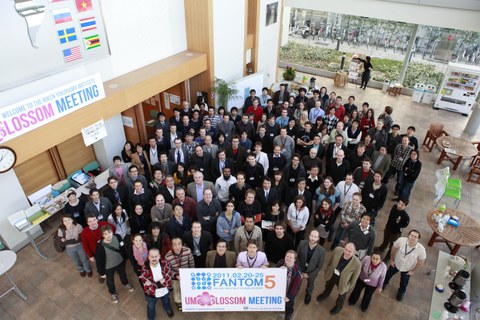 FANTOM5 members at a meeting in the RIKEN Yokohama campus