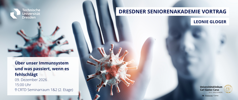 Eine Person, die ihre Hand nach vorne Streckt. Vor der Hand ist ein Virus zu sehen, welches abgewehrt wird. 