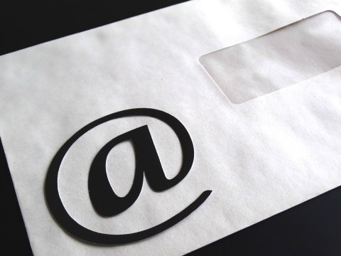 Letter with E-Mail symbol