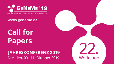 Ankündigungsbild GeNeMe Call for Papers