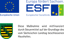 Logo des ESF & dem Freistaat Sachsen