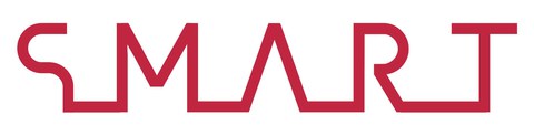 Logo des Projekts SMART – ein roter Schriftzug