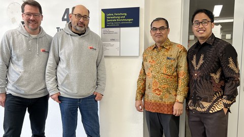Besichtigung CODIP, Prof. Dedi und Oka Ramadhan