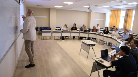 Moment aus dem PhD-Workshop