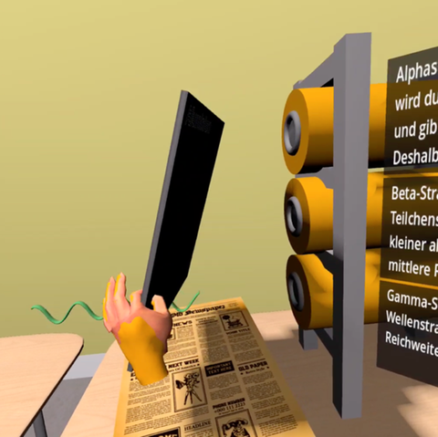 VR-Lernumgebung zur ionisierenden Strahlung