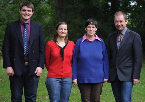 The picture shows the four members of the Graduate Programme.
