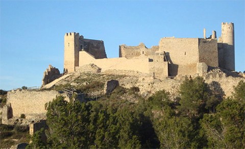 Blick auf die Burganlage