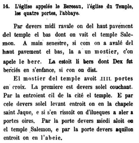 2. Jerusalembeschreibung eines französischen Pilgers