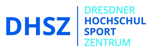 Logo des Dresdner Hochschulsportzentrums in Blau