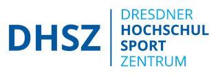 Logo des Dresdner Hochschulsportzentrums in Blau