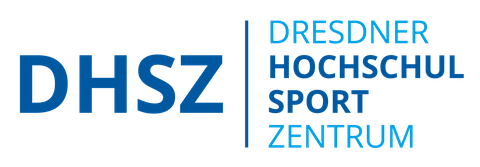 Logo des Dresdner Hochschulsportzentrums in Blau