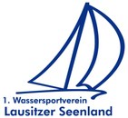 Logo des Wassersportvereins Lausitzer Seenland zeigt ein stilisiertes Segelboot