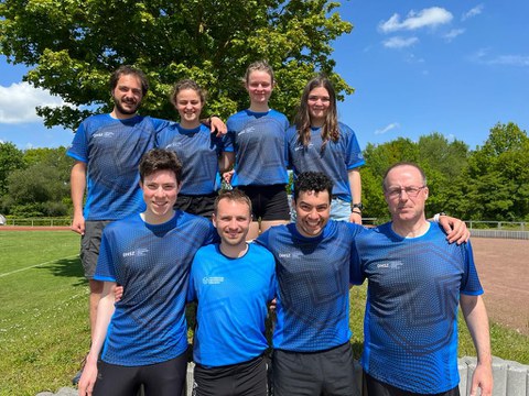 Foto Team der Orientierungsläufer:innen bei der DHM 2023