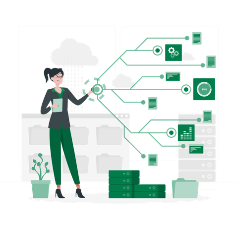 Illustration Datenmanagement