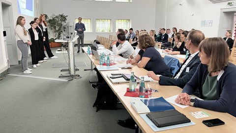 Publikum beim Abschluss des Businessplanseminars