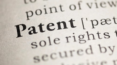 Das Wort "Patent" ist zu lesen