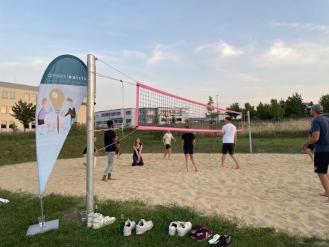Beach Lounge Beachvolleyballspiel