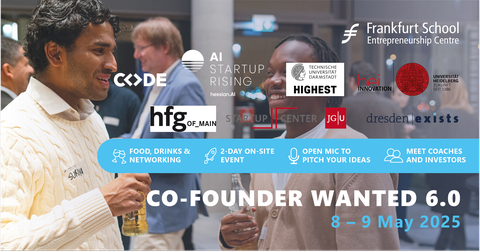 Veranstaltungsankündigung Cofounder wanted