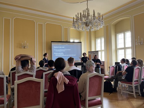 Team pitch after training