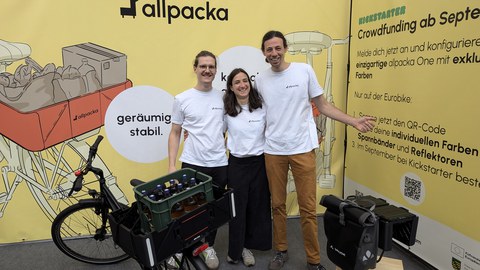 Das Gründungsteam: Jonathan Vincentz, Daniela Weiß, Lukas Ludwig (v.l.)