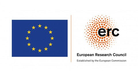 EU Flagge mit ERC Logo