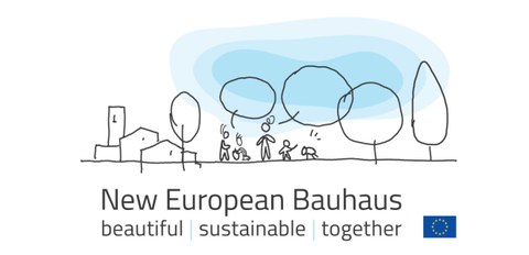 gezeichnetes Logo der Iniiative New European Bauhaus