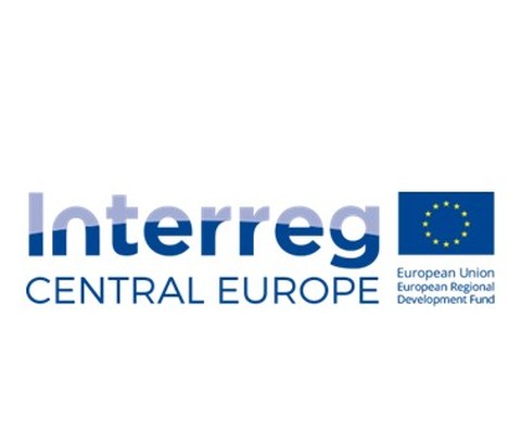 Logo Interreg Central Europe mit der EU-Flagge