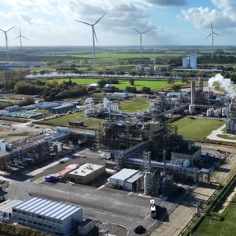 PEFerence biorefinery aerial shot