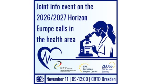 Gemeinsame Infoveranstaltung zu den Horizon Europe 2026/2027 Calls im Gesundheitsbereich 