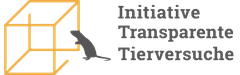Eins stilisierte Maus und der Schriftzug Initiative Transparente Tierversuche