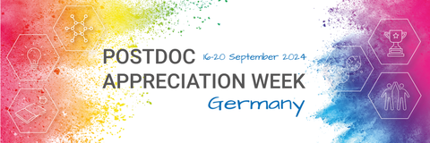 Banner der Postdoc Appreciation Week Germany
